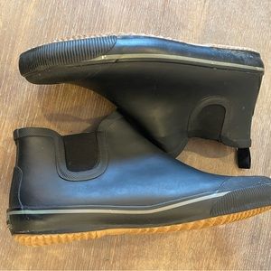 Tretorn Black Gullwing Rubber Rain Boots US 11